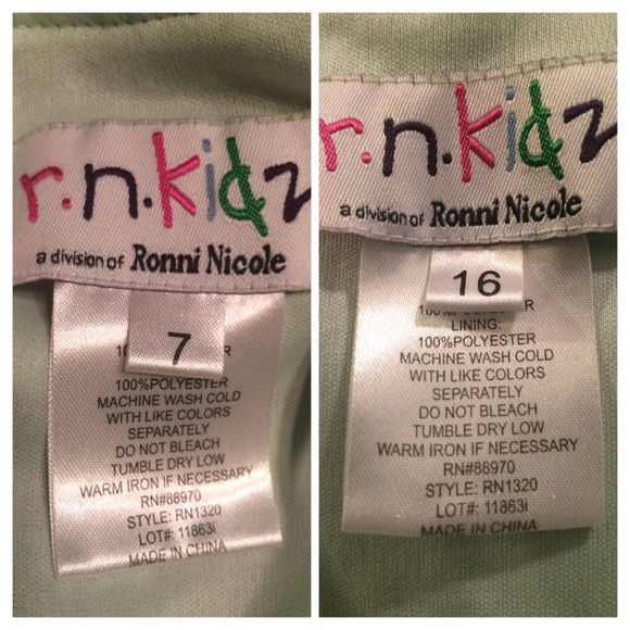 Spring/Summer soft green floral dress. - Picture 7 of 8